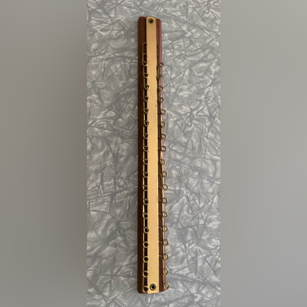 Vintage Dante American Walnut Tie Rack Mid Century